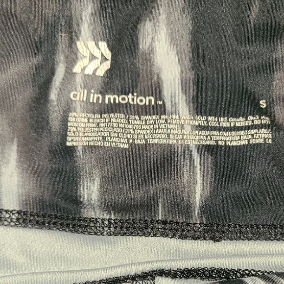 Blue and Black Patterned Leggings - Picture 2 of 5